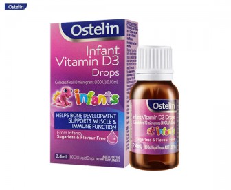 Ostelin 奥斯特林 婴幼儿无糖维生素D滴剂 2.4毫升（约80滴）【0-12岁适用】